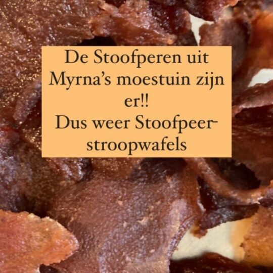 Stoofperen uit de moestuin van Myrna