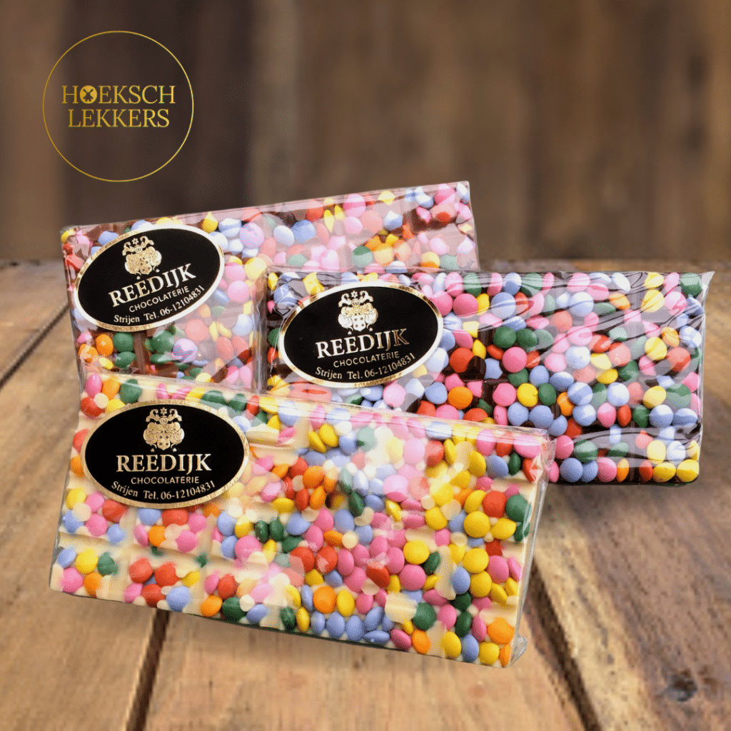 Chocoladereep met choco mini's