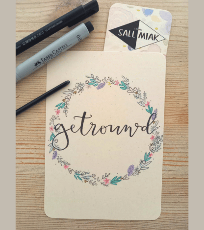 Wenskaart: Getrouwd