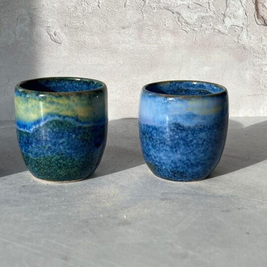 Espressokopje potterie blauw