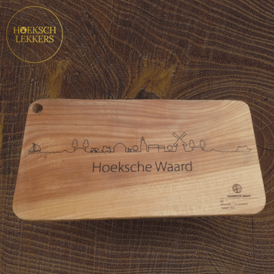 Hoeksch Hout Skyline Hoeksche Waard borrelplank (S)