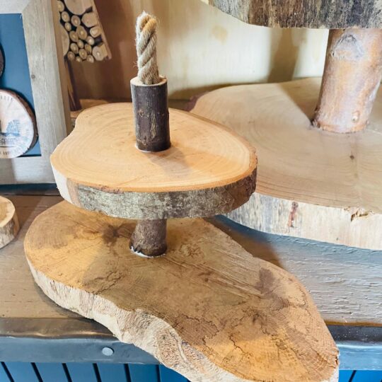 Boomstam etagère