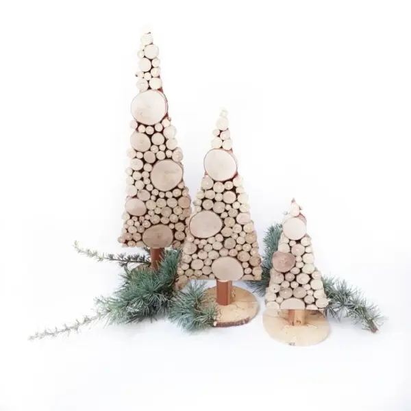 Houten kerstboom hele set