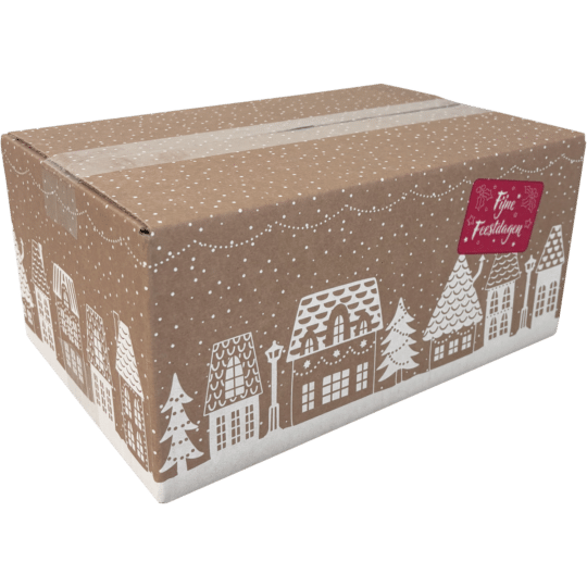Kerstpakketdoos Huisjes